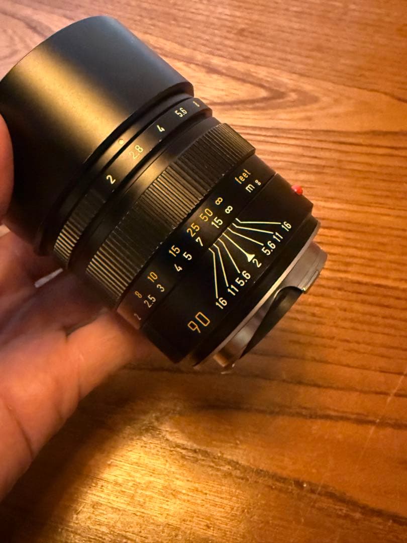 Leica Summicron 90mm F2 3rd 外観のみ少しスレ光学良好