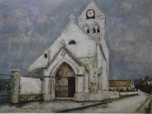 ユトリロ、MauriceUtrillo、ドゥーユ村、限定高級画版、新品額付