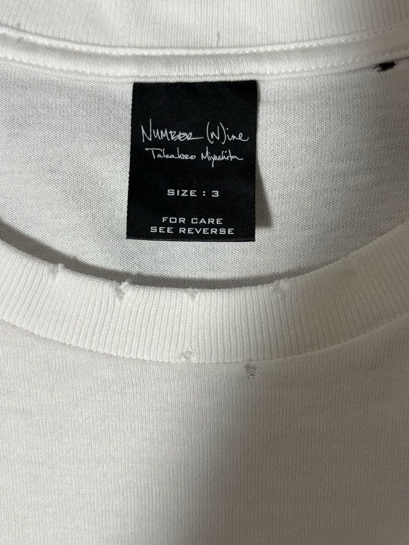 number(n)ine カート期 希少! Tシャツ 宮下貴裕本人期 03AW