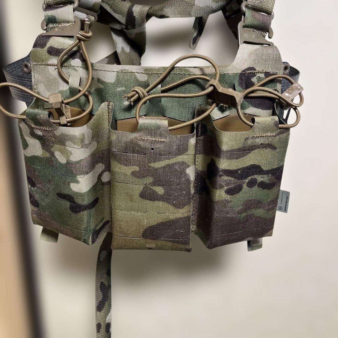 迷彩 チェストリグ 3ポケット