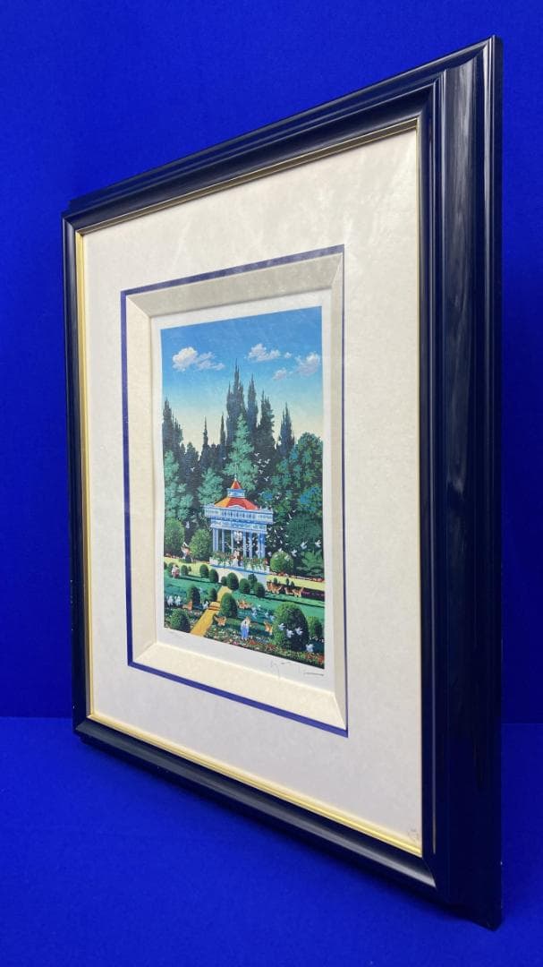 額縁★ヒロヤマガタ（山形博導）★ガゼボ★代表的なヤマガタブルー