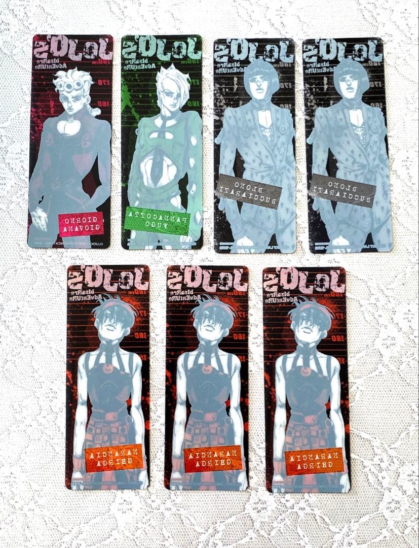 ジョジョ5部　黄金の風　購入特典　クリアブックマーク　栞