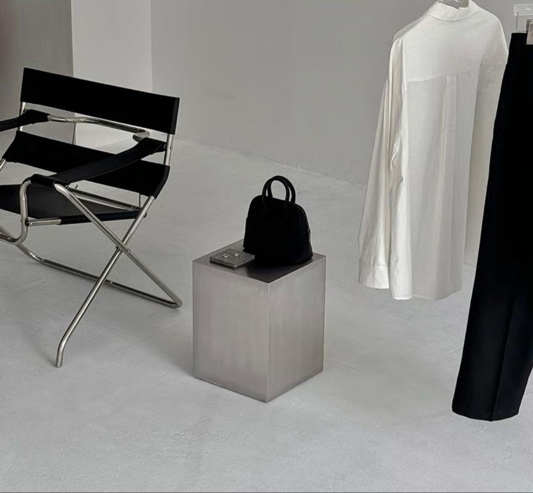 【新品】アートオブブラック ステンレス スクエア サイドテーブル スツール