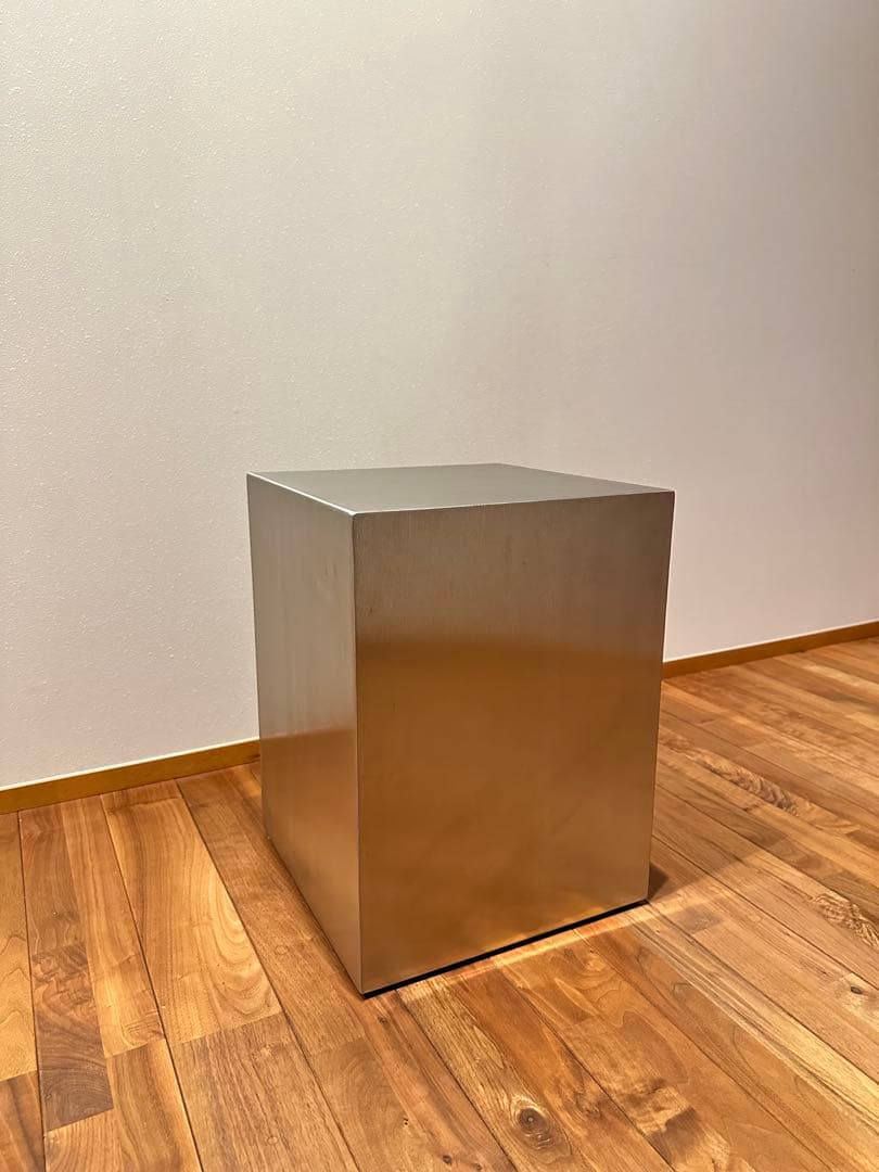 【新品】アートオブブラック ステンレス スクエア サイドテーブル スツール