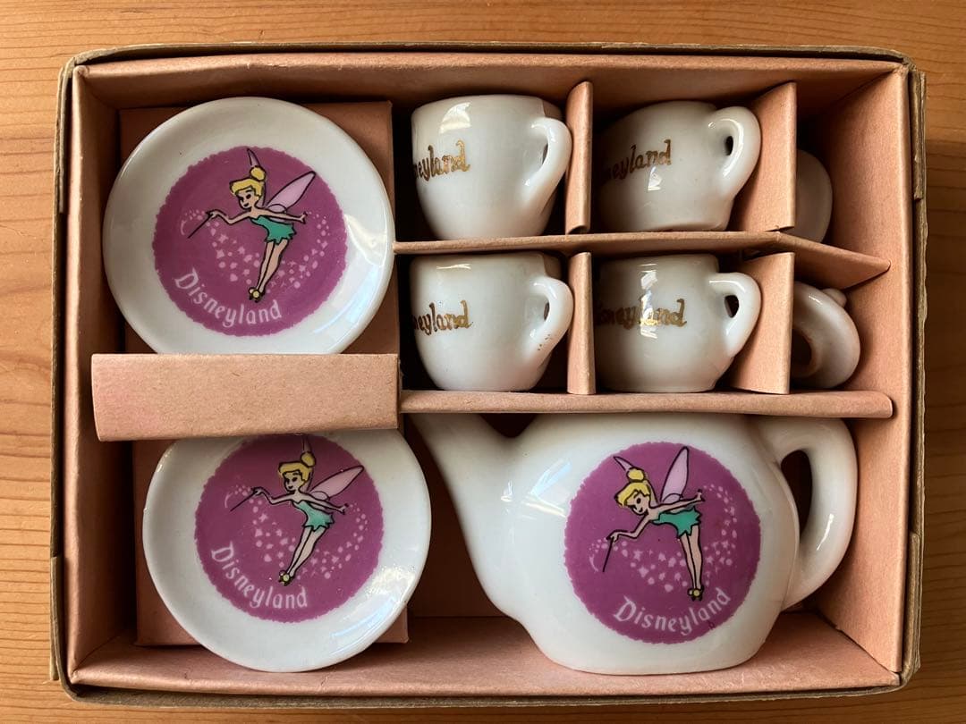 1970 ディズニーランド　ティンカーベル　ミニチュアティーセット