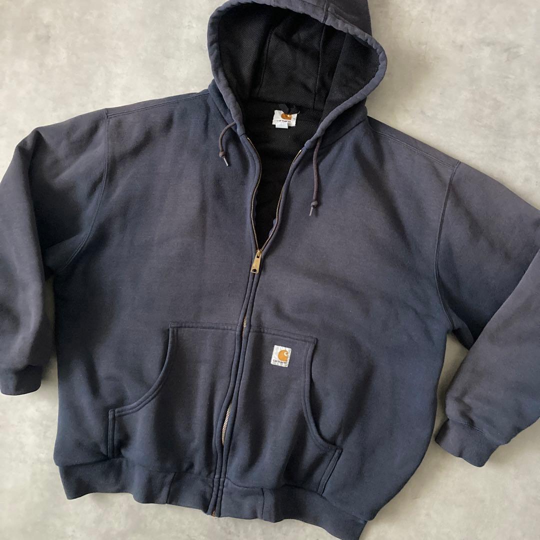 トップス Carhartt Sun Faded Zip Up Thermal Hoody