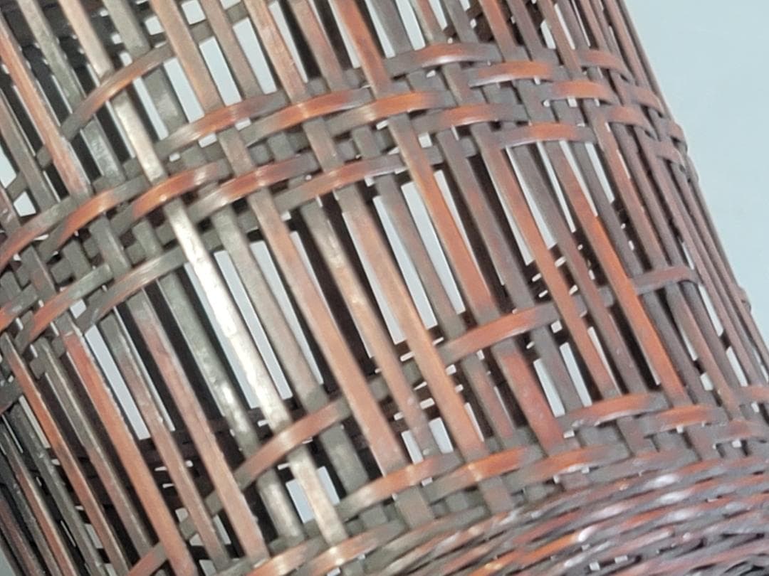 竹籠 在銘 花生 時代物 三点まとめて