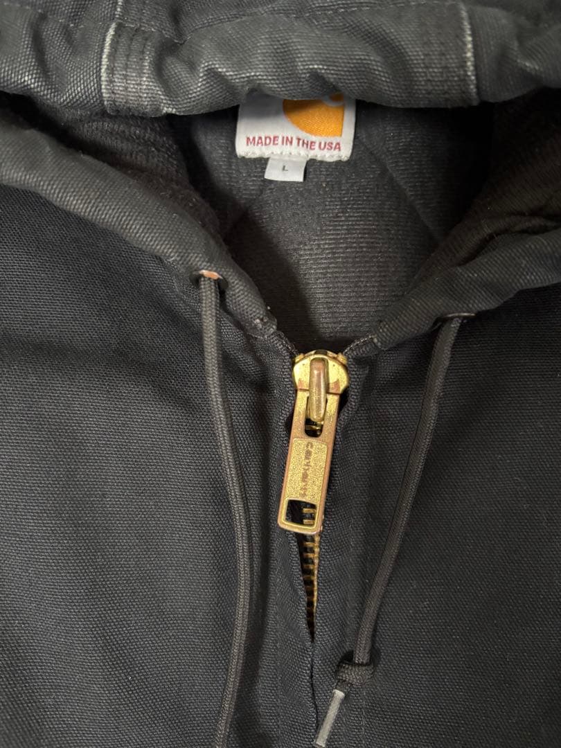 【古着】Carhartt アクティブジャケット　ブラック　L