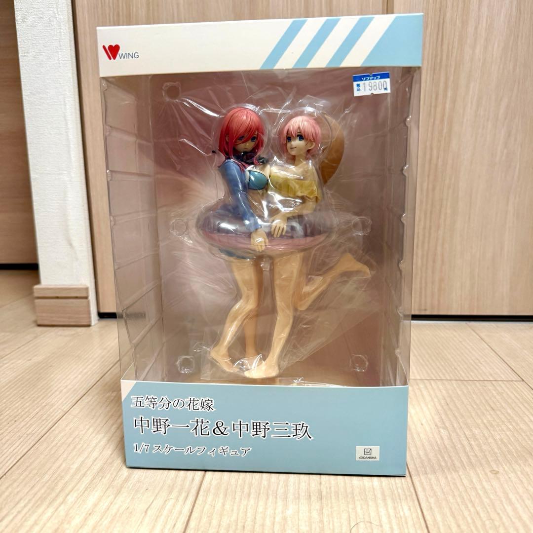 【新品未開封】WING 五等分の花嫁 中野一花＆中野三玖 1/7スケール