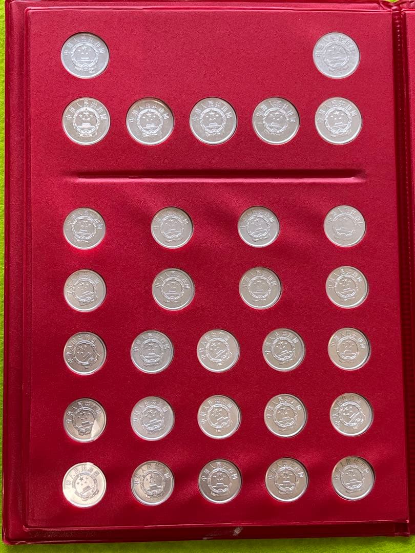 中国硬貨　セット　1分33種　2分23種　5分16種　1955年～　本物