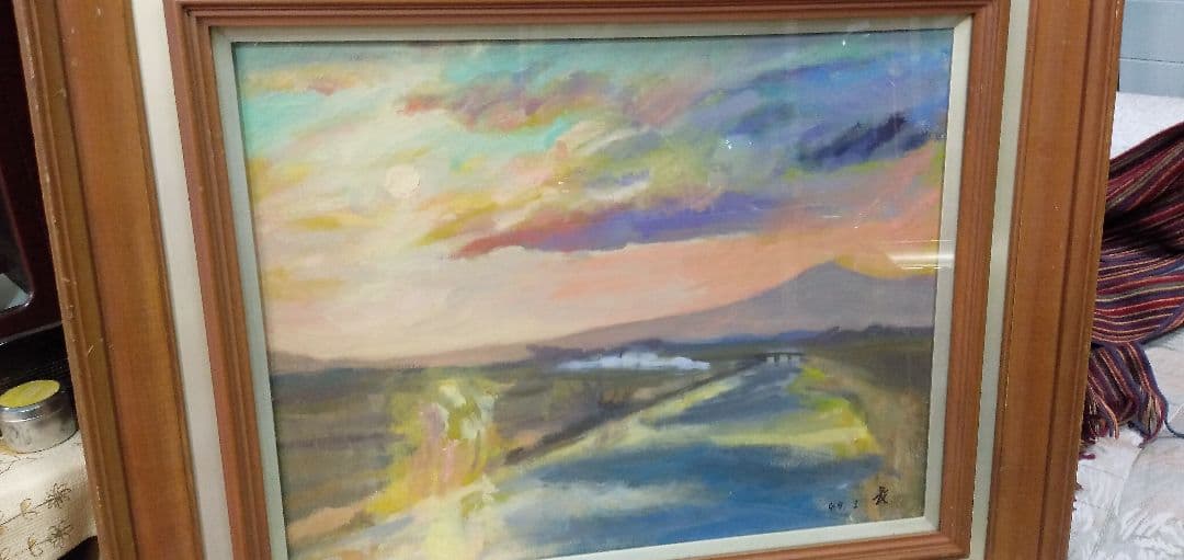 宮本長の絵画です額縁は古い物です作品は綺麗です