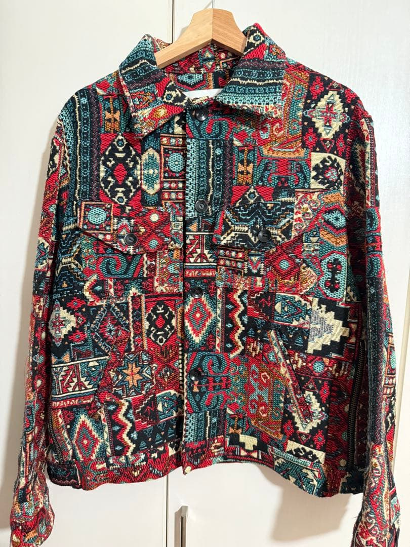 ジャケット・アウター ANDERSSON BELL 22AW Red Jacquard Jacket