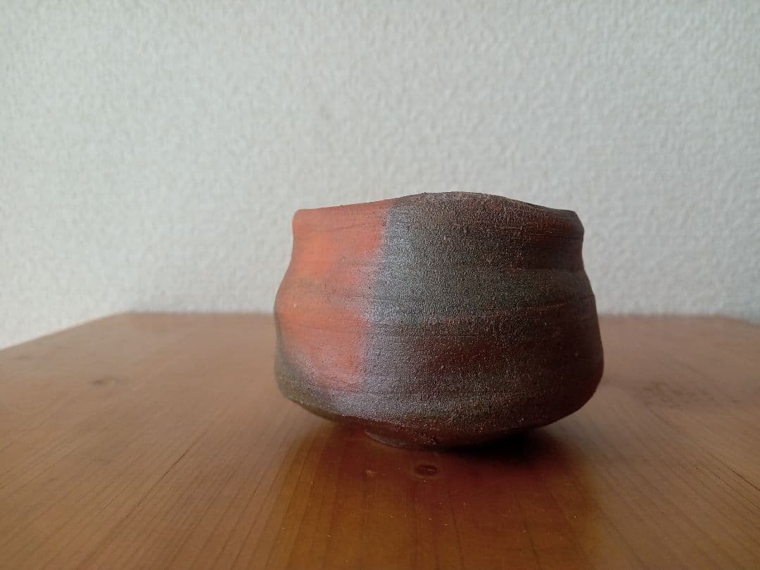 備前焼　中村和樹ぐいのみ　中村六郎　中村真 共箱　共布　栞あり