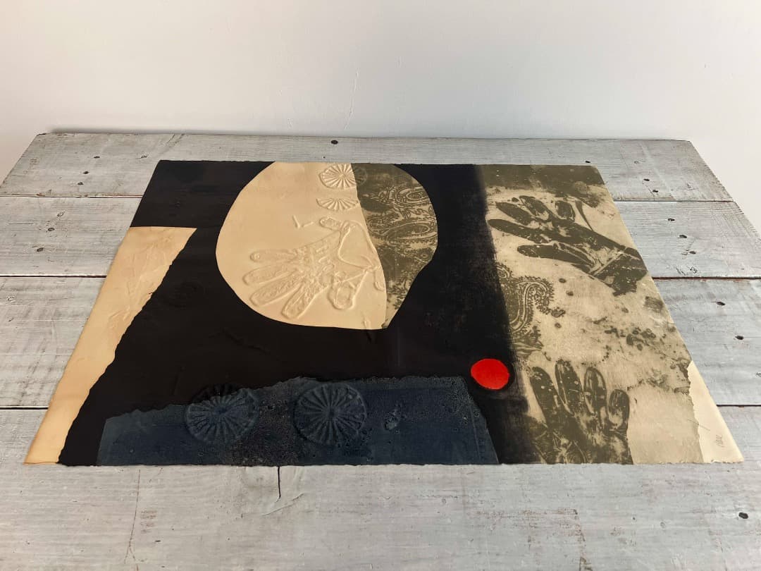 【希少】アントニー・クラーベ③ 「赤い点」 カーボンランダム/エンボス