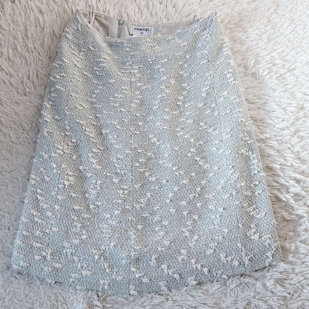CHANEL シャネル スカート ツイード スパンコール