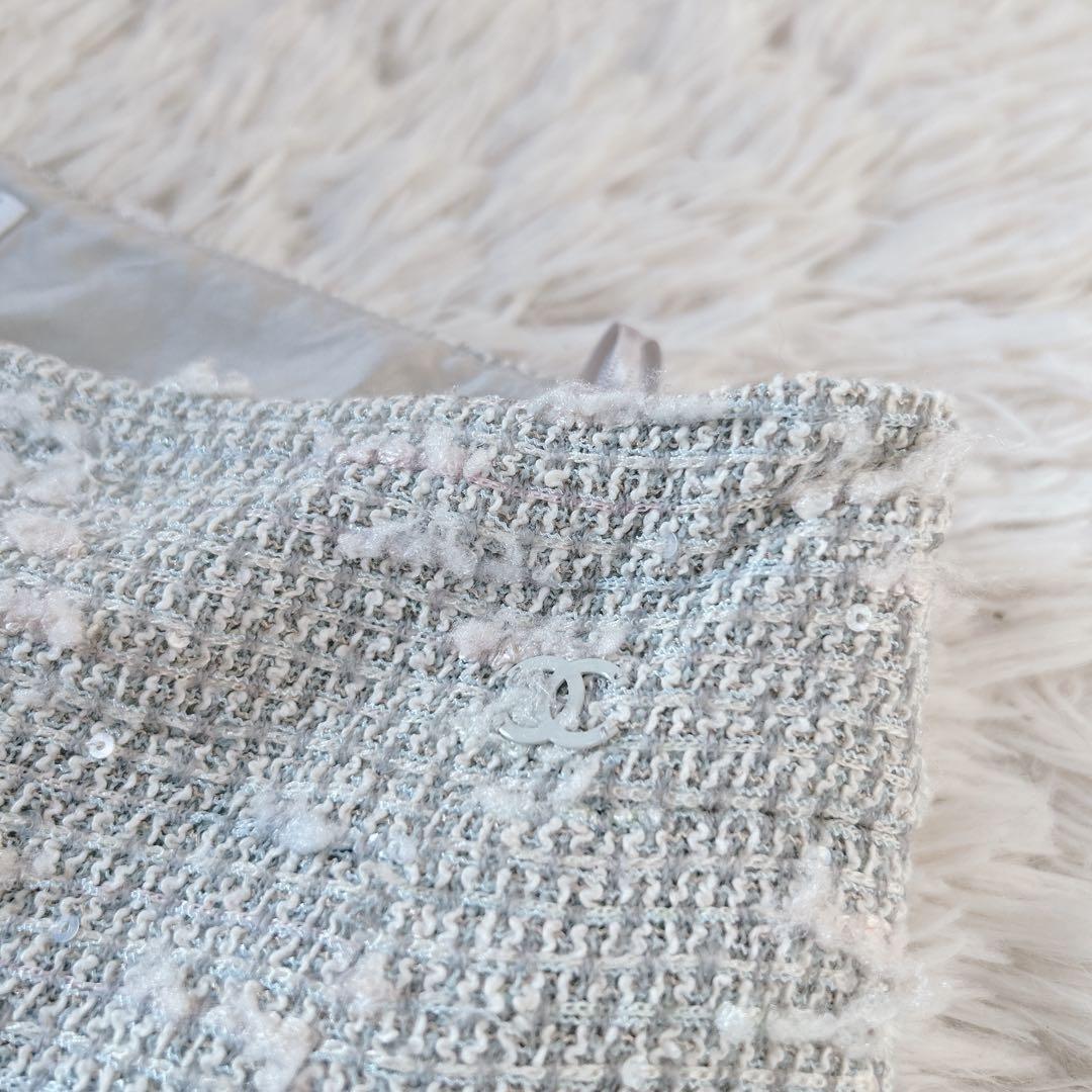 CHANEL シャネル スカート ツイード スパンコール