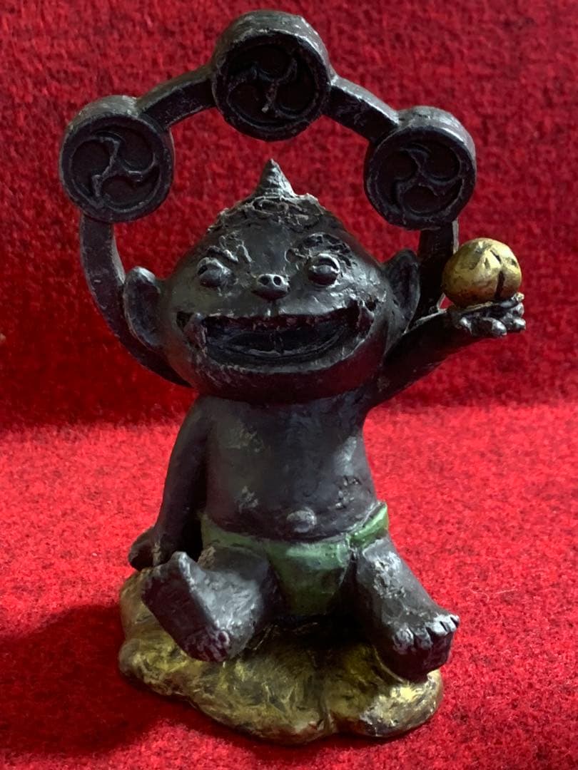 セトクラフト ヴィンテージ　鬼っ子置物３体セット 縁起物 開運 魔除け 節分