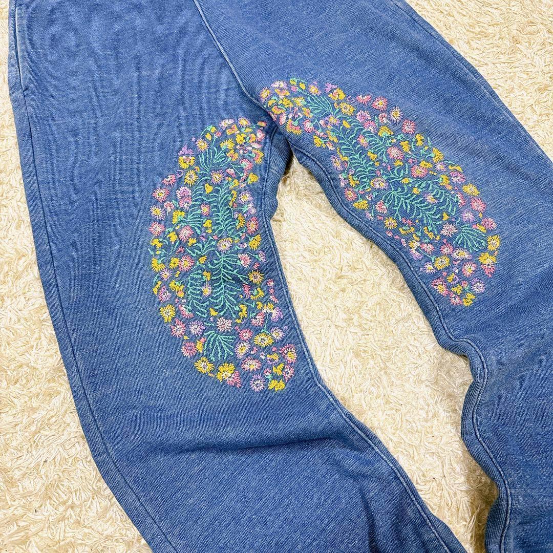 【名作】KAPITAL キャピタル エンブロイダリー 花柄刺繍 スウェットパンツ