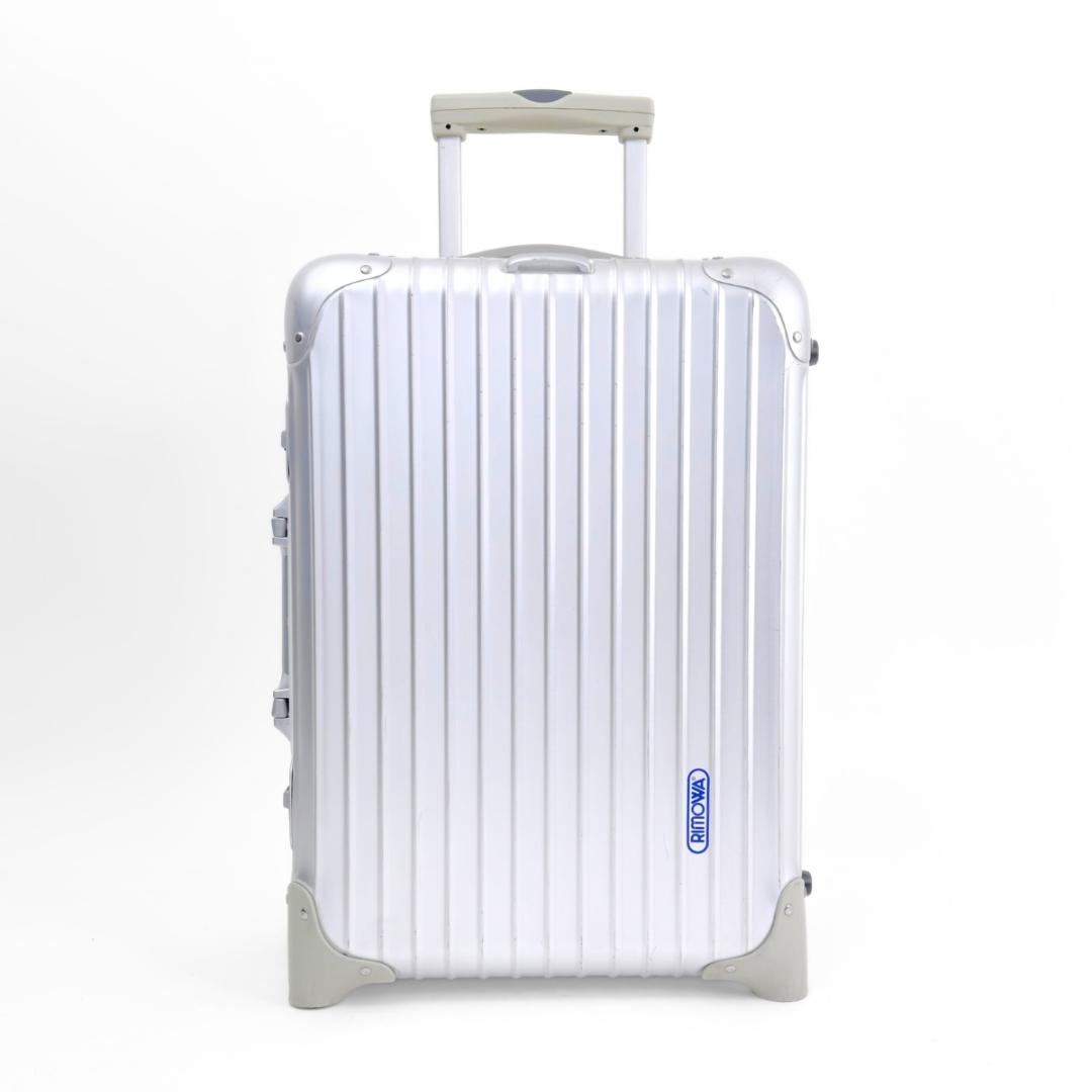 美品 リモワ トパーズ 32L 機内持ち込み 2輪 TSAロックベルト付 アルミ