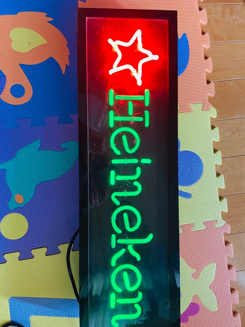中古品　ヴィンテージ　ネオンサイン　ライト Heineken