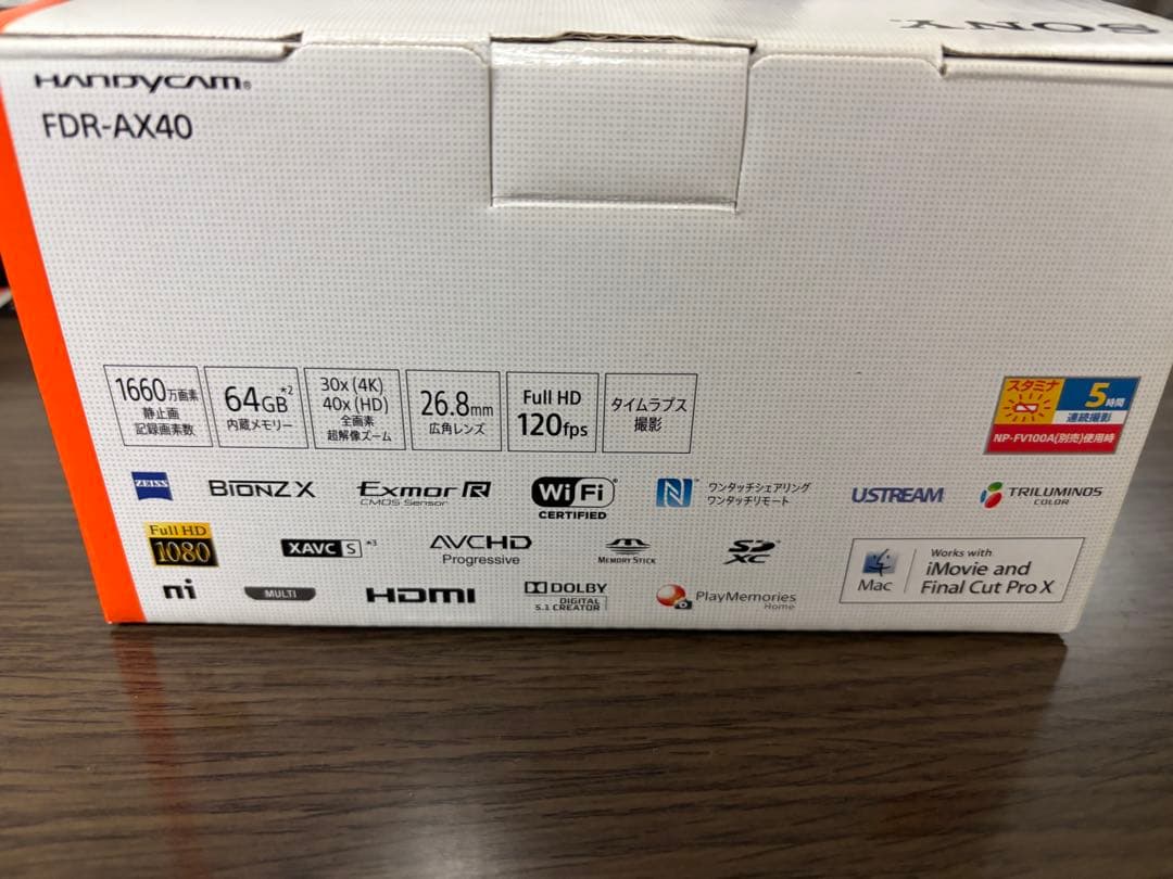 み*き様 SONY 4K ビデオカメラ FDR-AX40 ソニー ブロンズブラウ