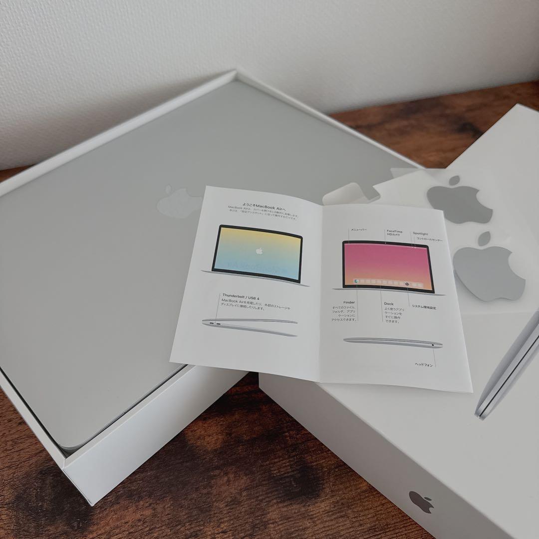 美品純正箱付きMacBookAirM1 (2020)8GBストレージ512GB