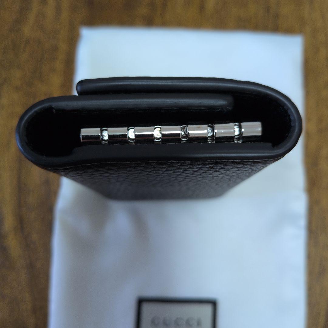 【新品未使用】GUCCI グッチ ブラック レザー キーケース 箱・証明書付き