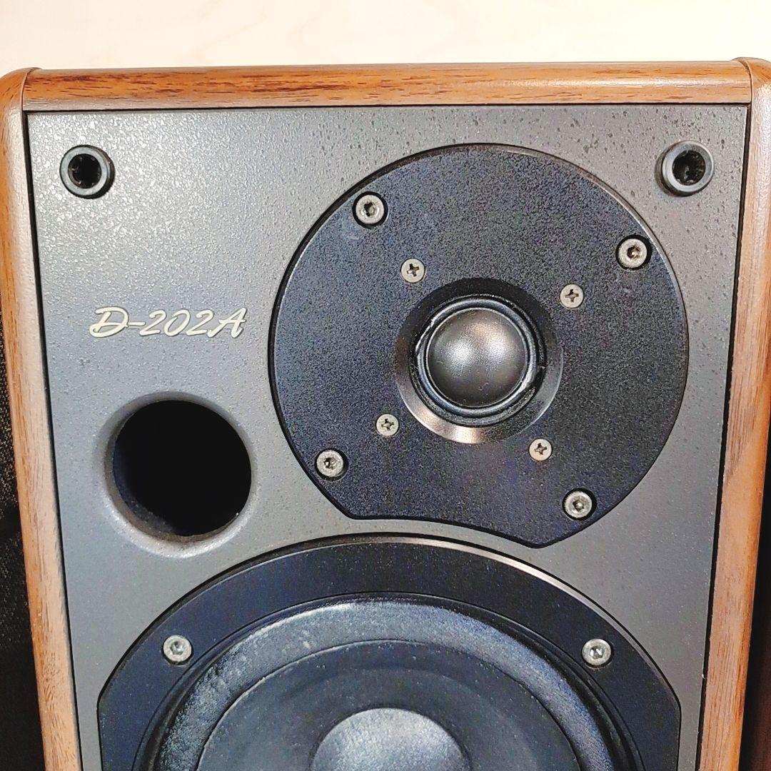 名機 ONKYO D-202A スピーカー 動作OK エッジ交換済 オンキョー