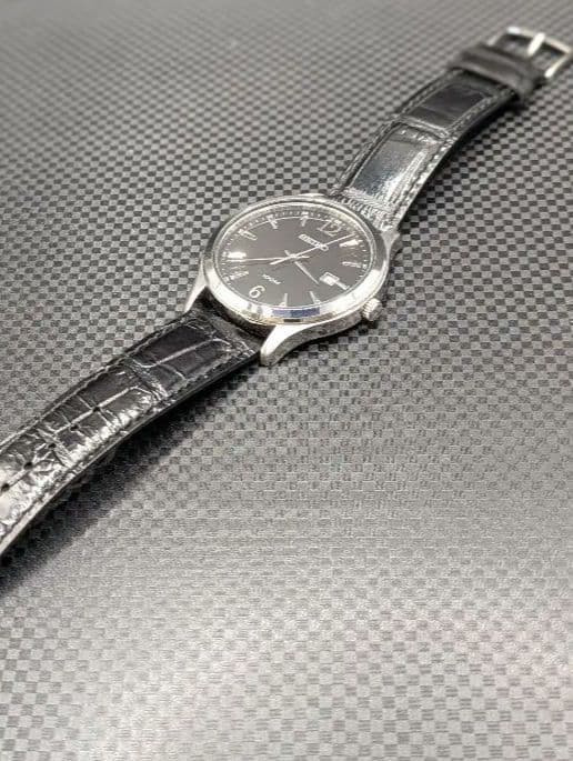 SEIKO セイコー デイト クォーツ ブラック文字盤 6N42-00B0