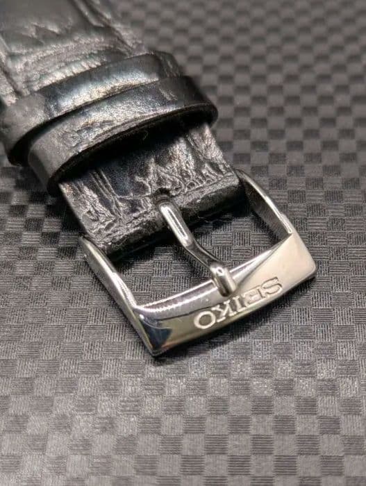 SEIKO セイコー デイト クォーツ ブラック文字盤 6N42-00B0