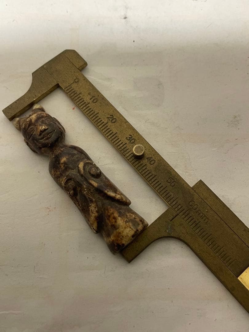 玉石彫刻　時代人形　提げ物　根付　アンティーク