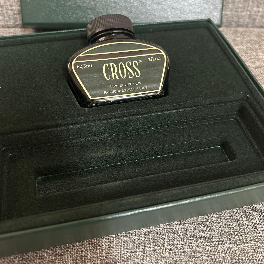 Cross クロス　万年筆　ギフト　グリーンインクボトル　タウンゼント　ゴールド