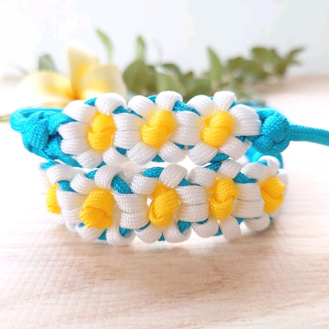 パラコードリード＆首輪　一体型　ハーフチョーク　ドナルドカラー　№057