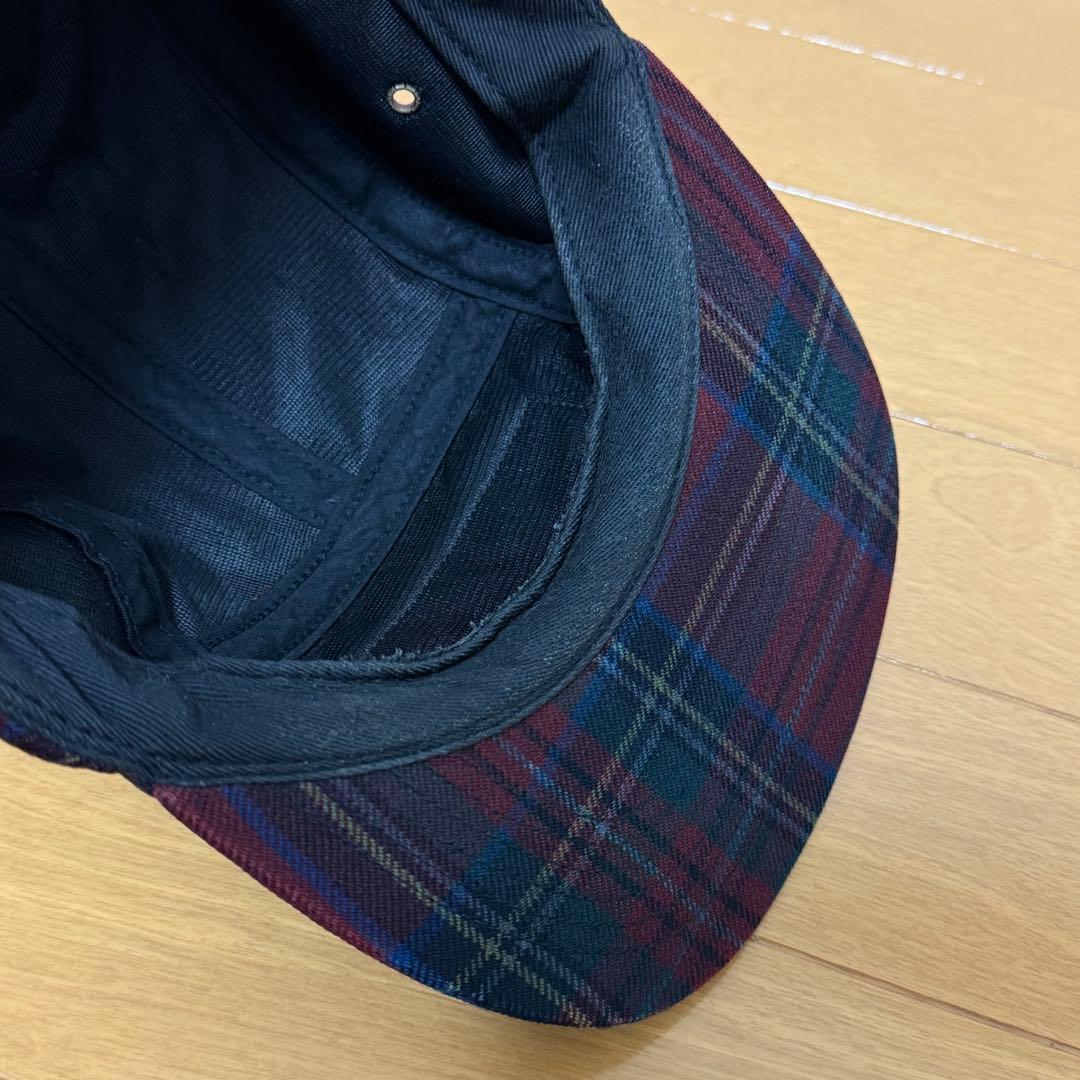 Supreme Plaid Camp Cap レッド 16aw