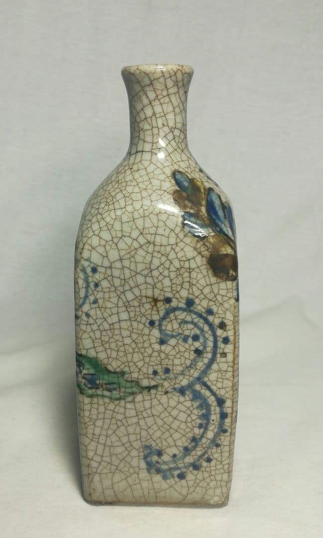 砥部焼　鞆徳利　青磁　保命酒徳利　酒器