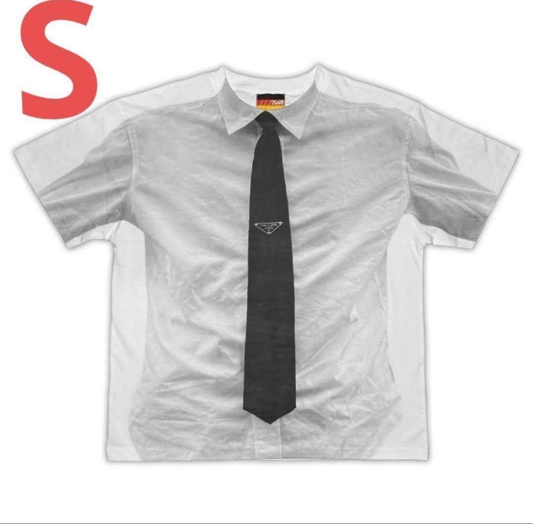 lil london fti ネクタイプリント Tシャツ S