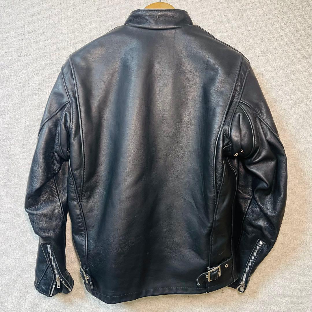 Schott ショット 642系 シングルライダース USA製 ボア 黒 36