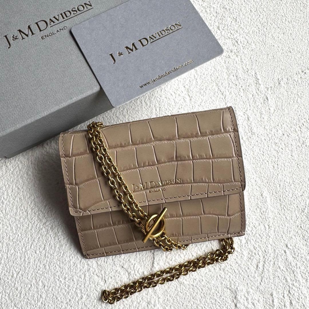 J&M DAVIDSON チェーン ウォレット トープ ショルダー ケース