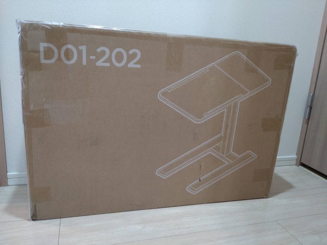 D01 昇降デスク キャスターあり 空気圧式 自宅用 オフィス用 ベッドデスク