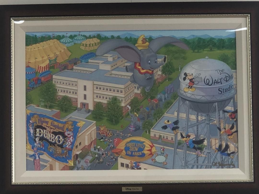 ディズニーファインアート ダンボ　シルクスクリーン　限定495枚