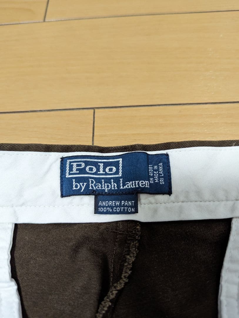00s　ポロラルフローレン　ポロチノ　チノパン　ブラウン　ANDREW PANT