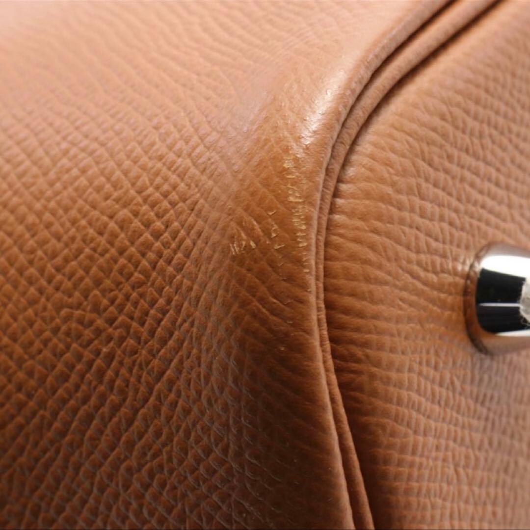 HERMES ピコタンロック MM トレサージュ　ゴールド　ハンドバッグ