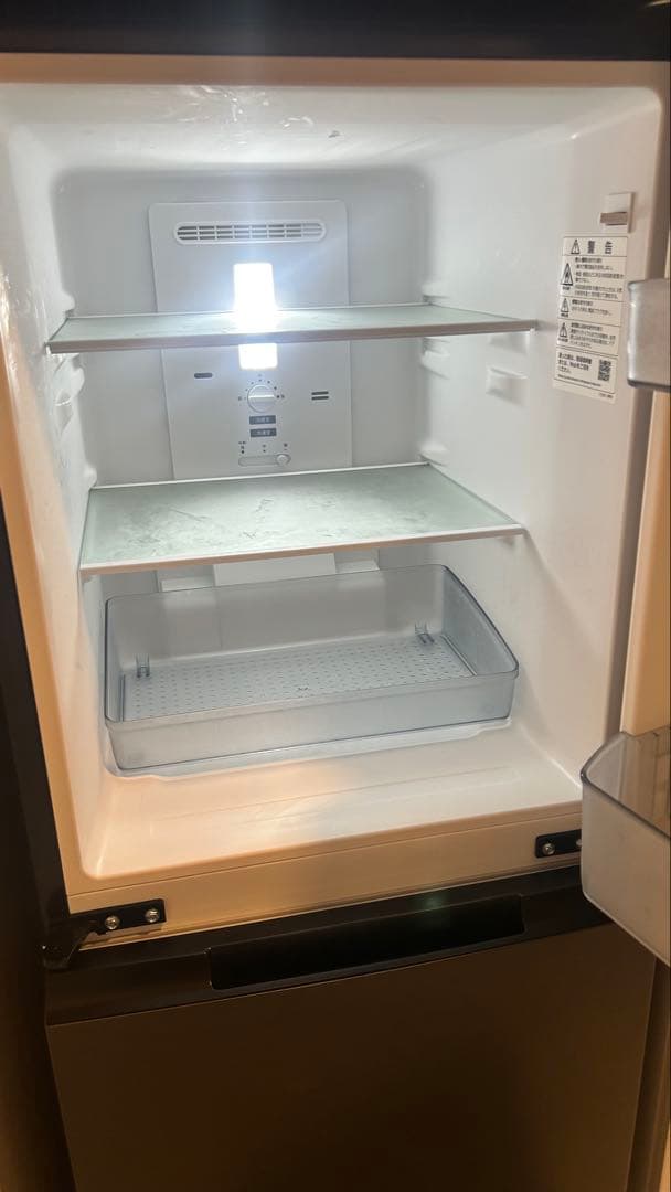 【美品】シャープ SHARP 冷蔵庫　SJ-D15H-H 152L 黒