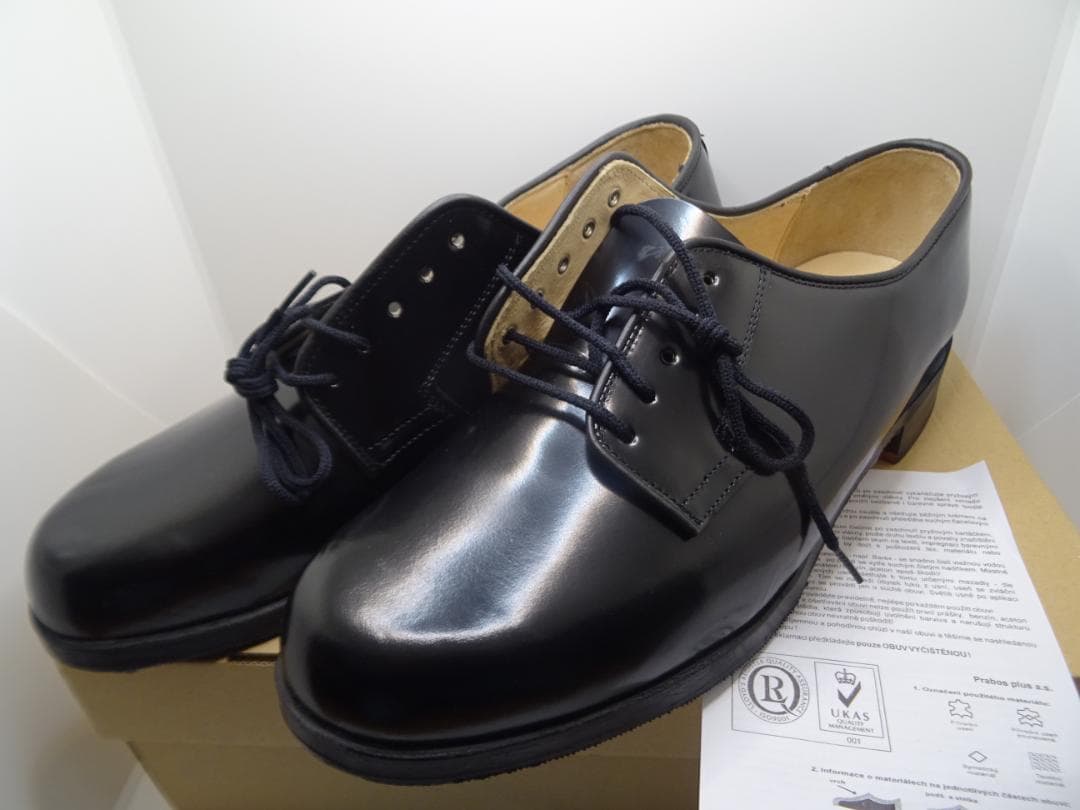 M*n様 新品チェコ軍オフィサーサービスシューズポストマンシューズ29.0cm黒