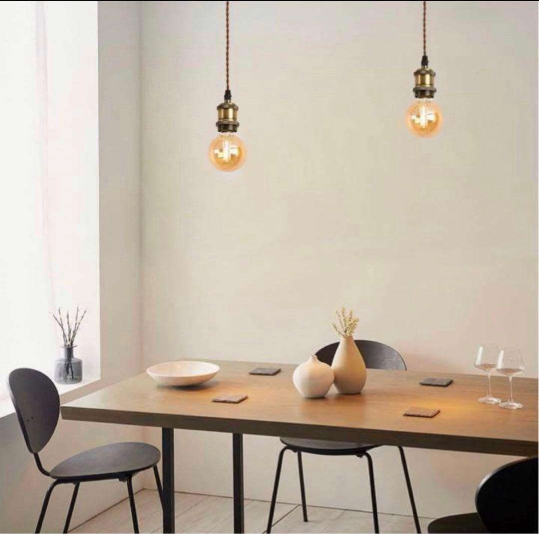 ペンダントライト　電球付き　３つセット　電球ソケット仕様