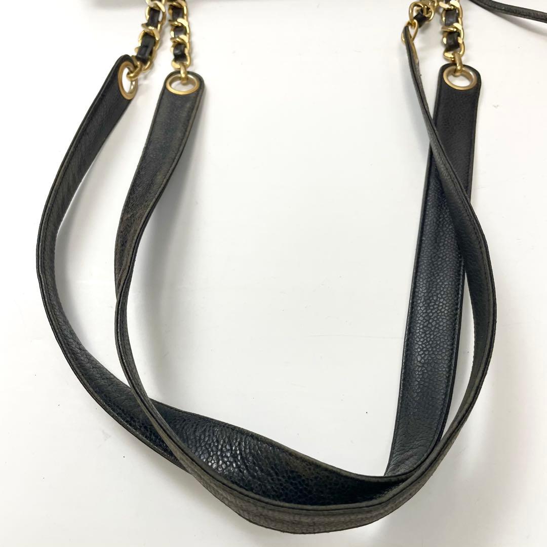 Yuko☆シャネル　キャビアスキン　ターンロック　チェーン　ショルダー