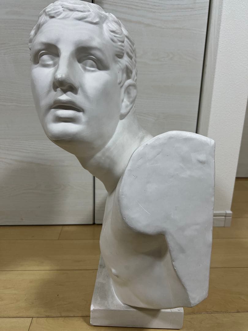 石膏蔵 ボルゲーゼの闘士 美術品 胸像 デッサン 美大