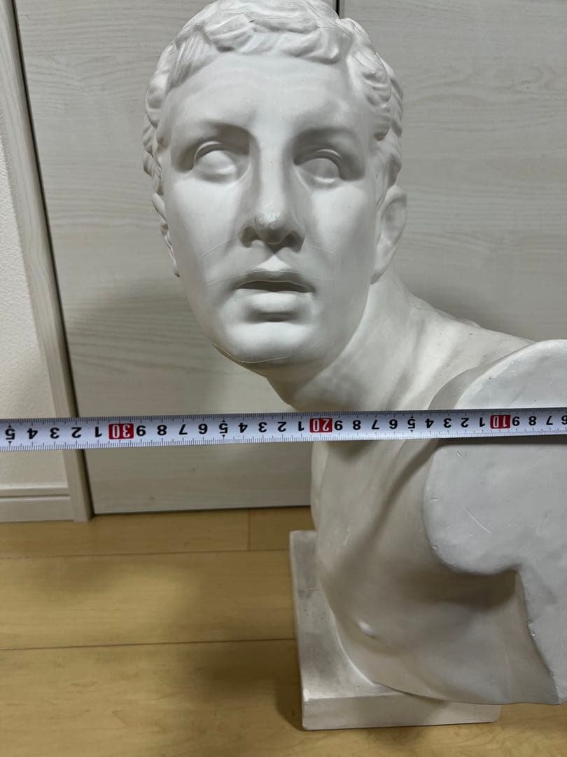 石膏蔵 ボルゲーゼの闘士 美術品 胸像 デッサン 美大
