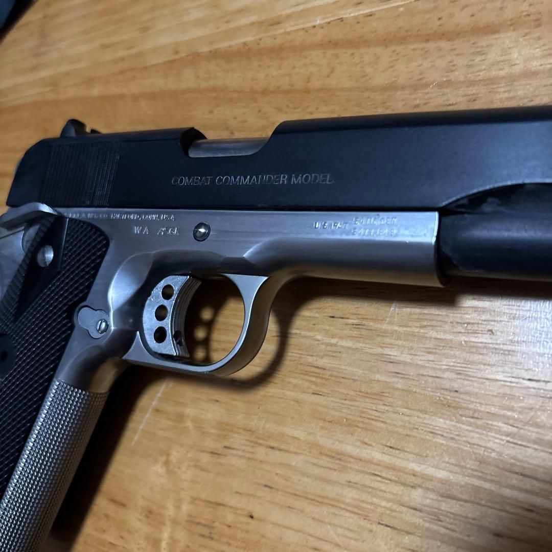 コルト コンバットコマンダー カスタム フレイムシルバー　ウエスタンアームズ