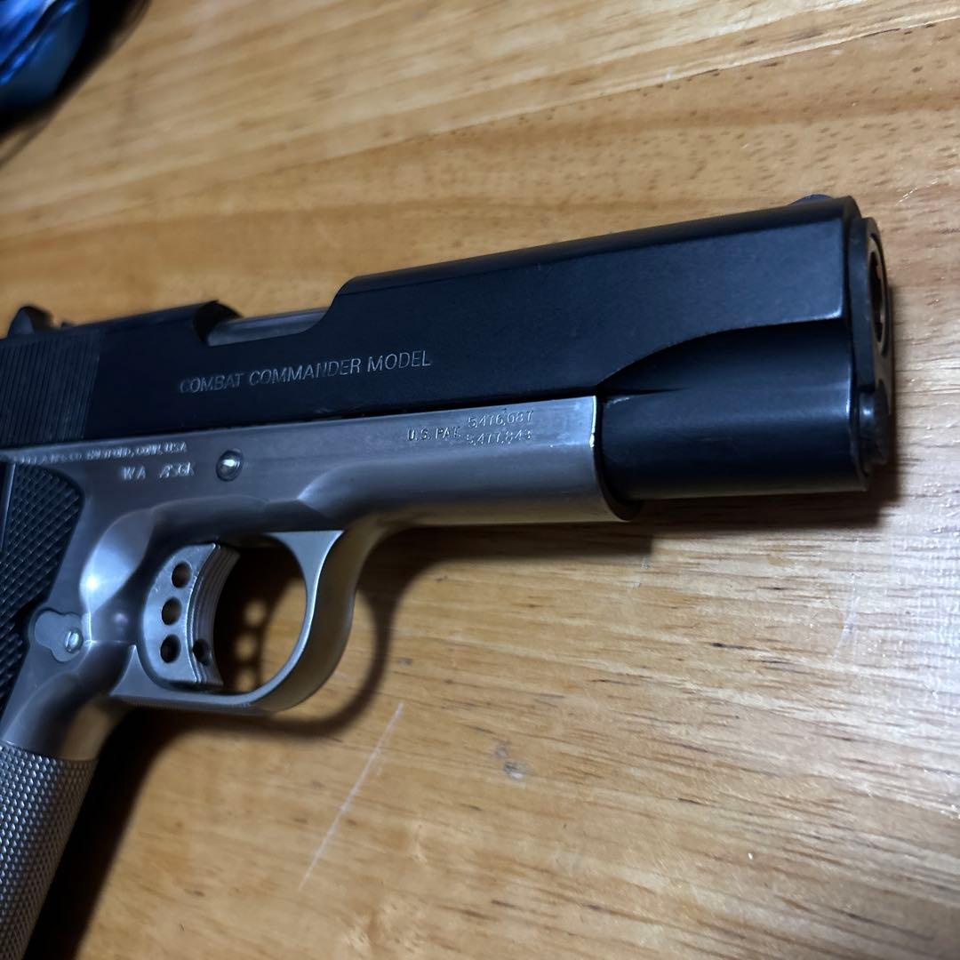 コルト コンバットコマンダー カスタム フレイムシルバー　ウエスタンアームズ